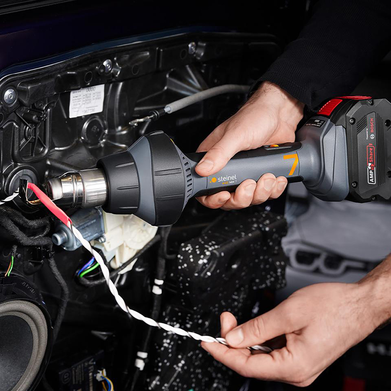 STEINEL無繩鋰電熱風(fēng)槍MH7應(yīng)用于電線電纜熱收縮