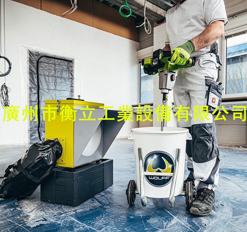 德國(guó)WOLFF鋰電攪拌器PX 18V使用于自流平施工中